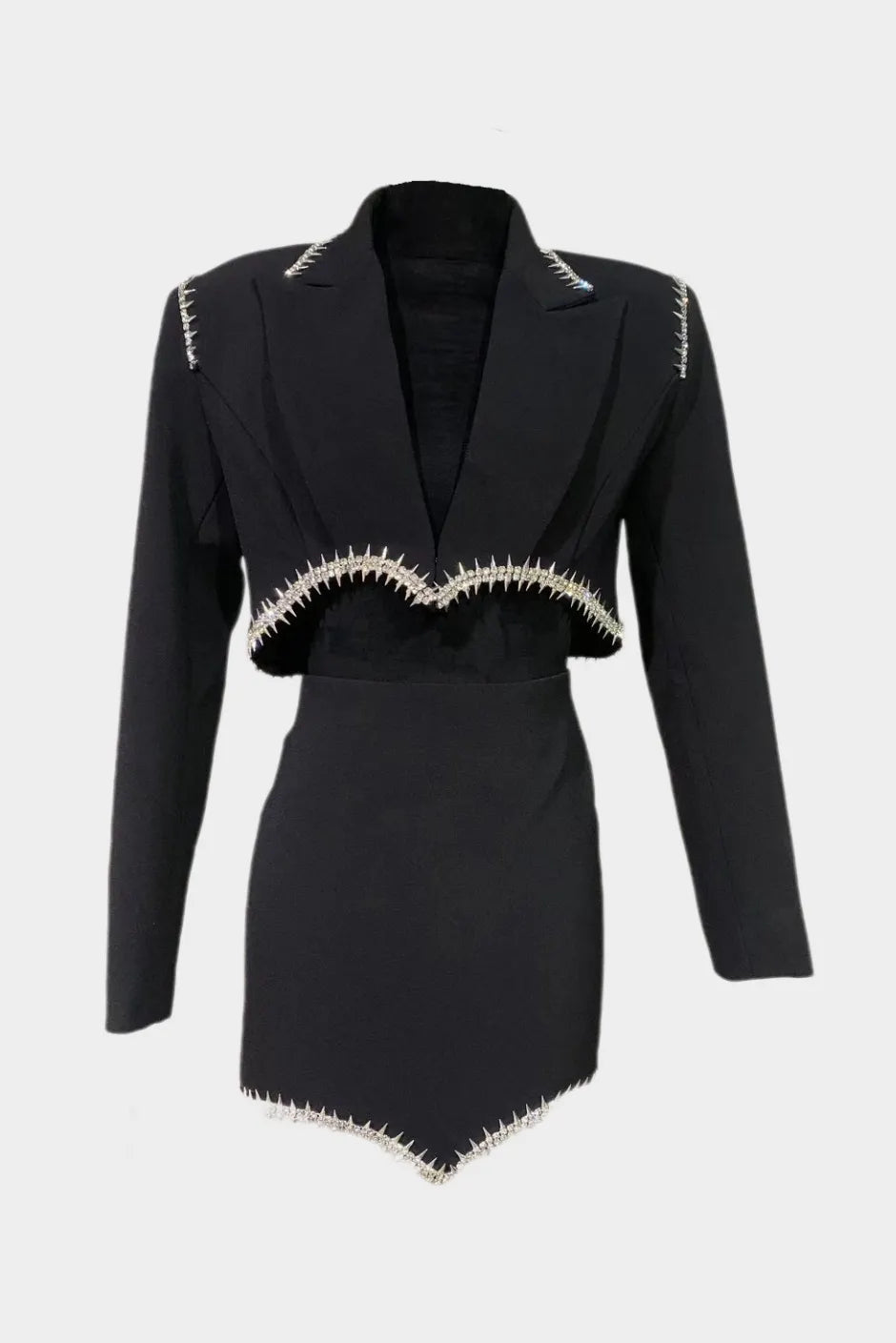 Frederica Crystal-embellished Blazer Set Flowering Girl