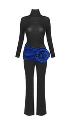 Joie Black Flower Three-Piece Set Flowering Girl