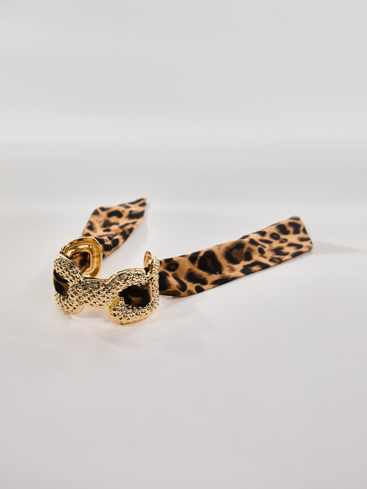 Oaelis Leopard Scarves Cuff Bracelet Flowering Girl