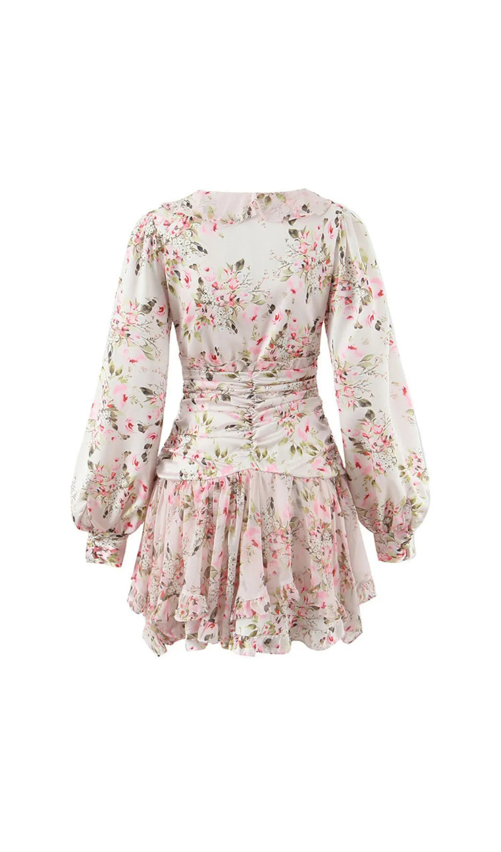 Iolanthe Floral Long Sleeve Mini Dress Flowering Girl