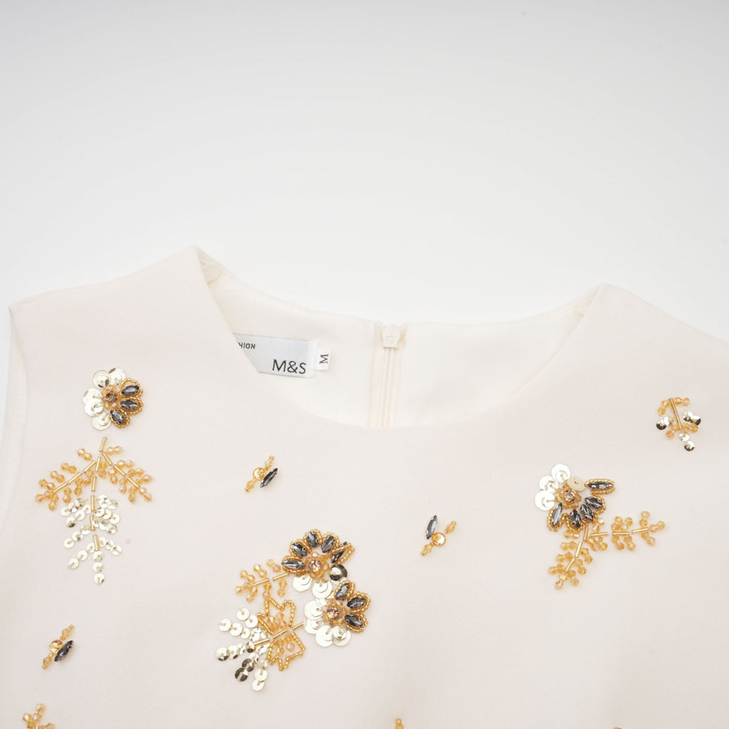 Cyrielle crystal-embellished mini dress Flowering Girl