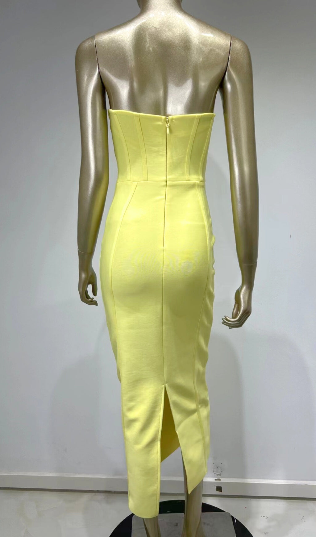 Patchwork Strapless Bandage Dress Flowering Girl