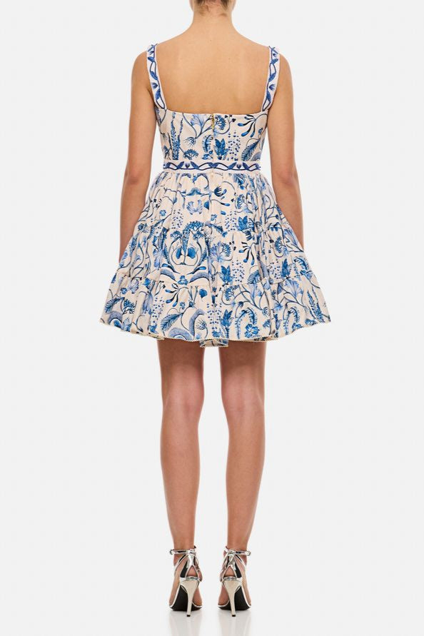 Embroidered Mini Dress Flowering Girl