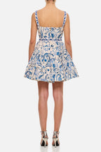 Embroidered Mini Dress Flowering Girl