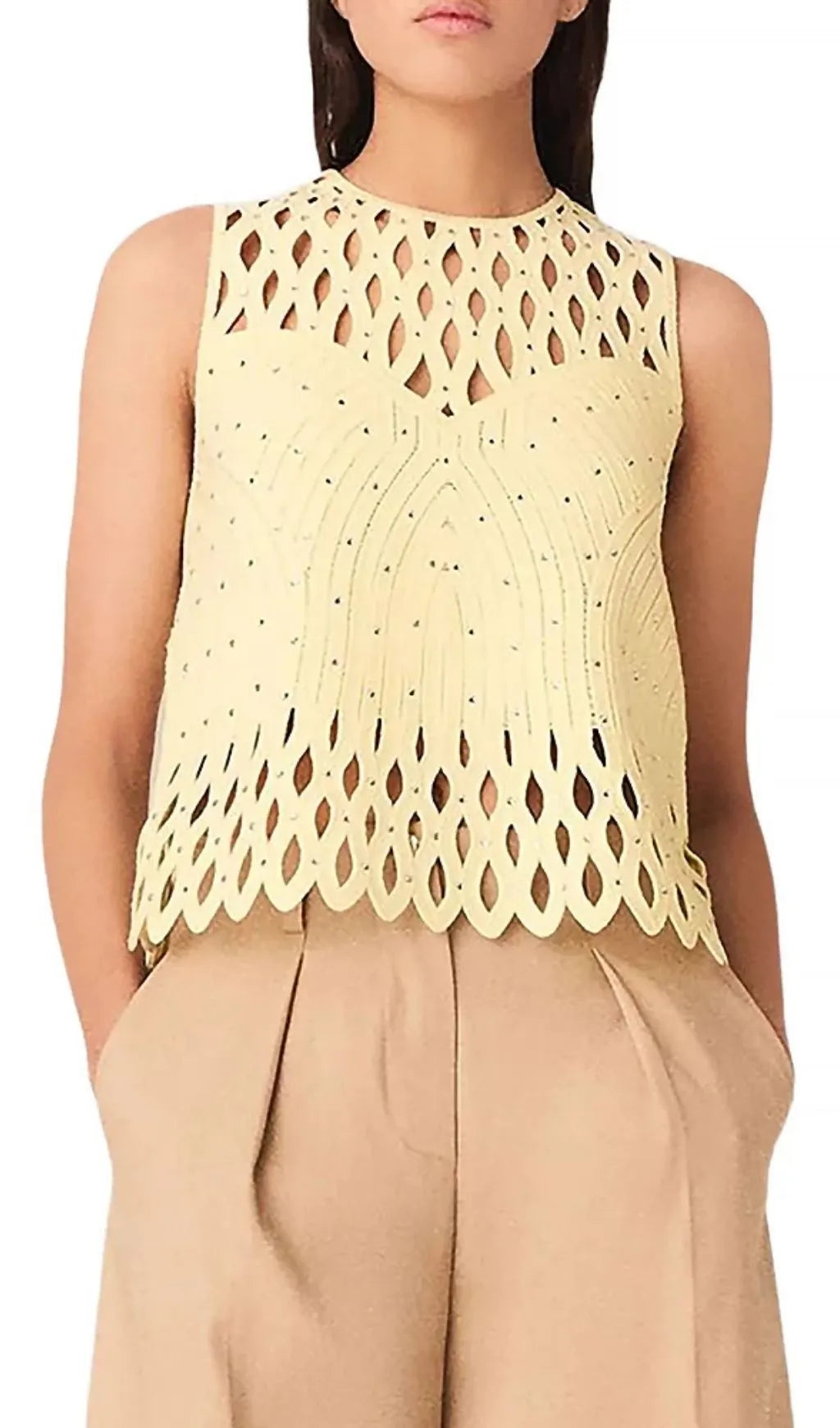 Crocheted Rhinestone Top Flowering Girl
