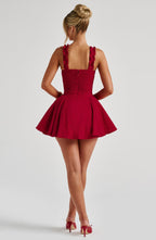 Elva Playsuit - Red Flowering Girl