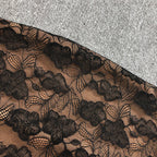 Carlin layer lace maxi dress in black Flowering Girl