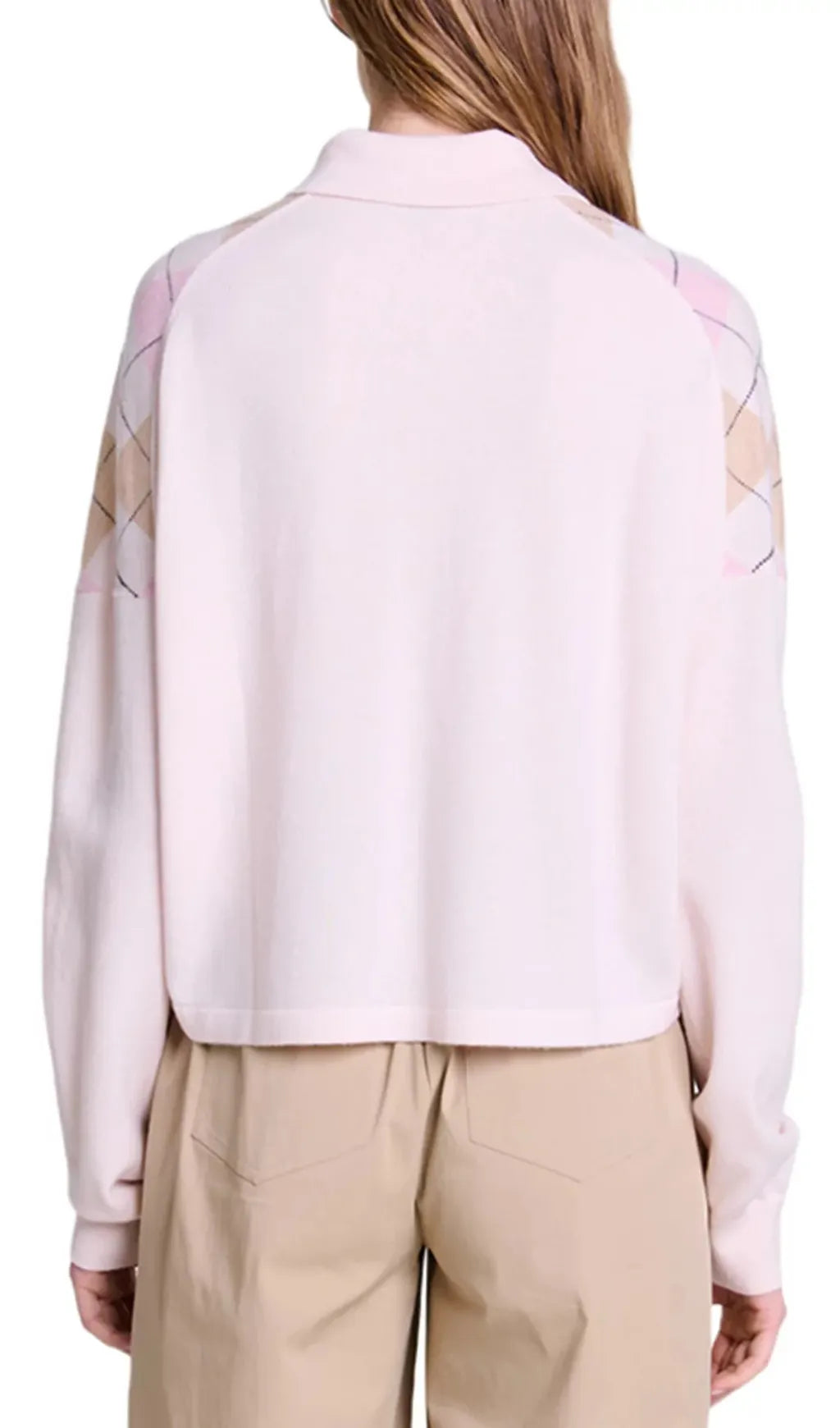 Magrille Check Print Polo Style Jumper Flowering Girl