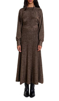 Rillante Metallic Knit Maxi Dress Flowering Girl