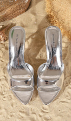 Hamza Silver Sandals Flowering Girl