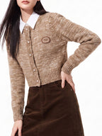 Mindel Caramel Cardigan Flowering Girl
