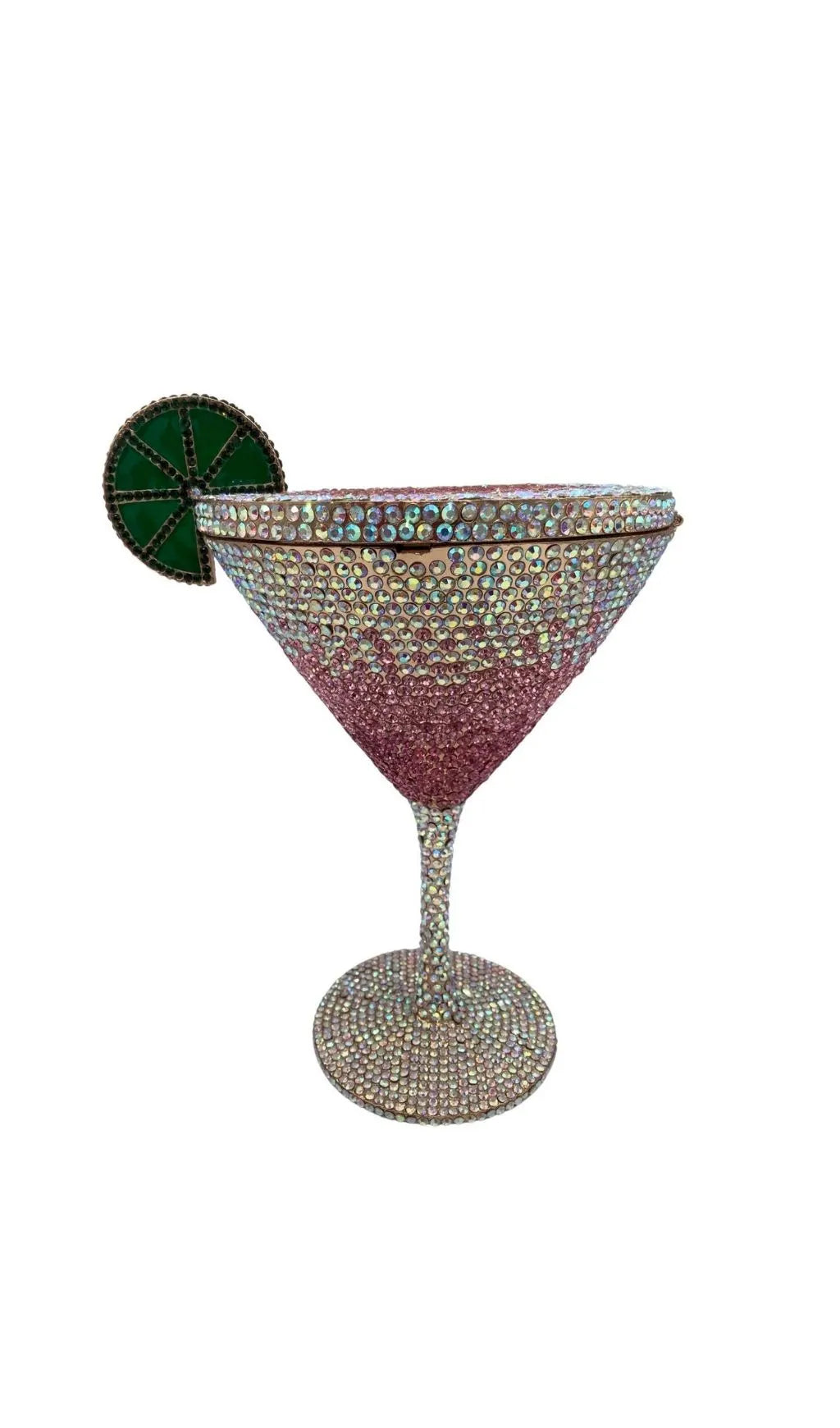 Garin Pink Rhinestone Goblet Bag Flowering Girl