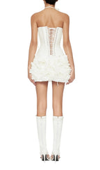 Clegg White Corset Flower Two-Piece Set Flowering Girl