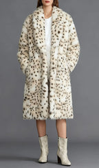 Inti Faux Fur Coat Flowering Girl
