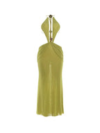Fervik Backless Draped Maxi Dress Flowering Girl