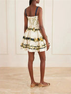 Meara Floral Mini Dress Flowering Girl