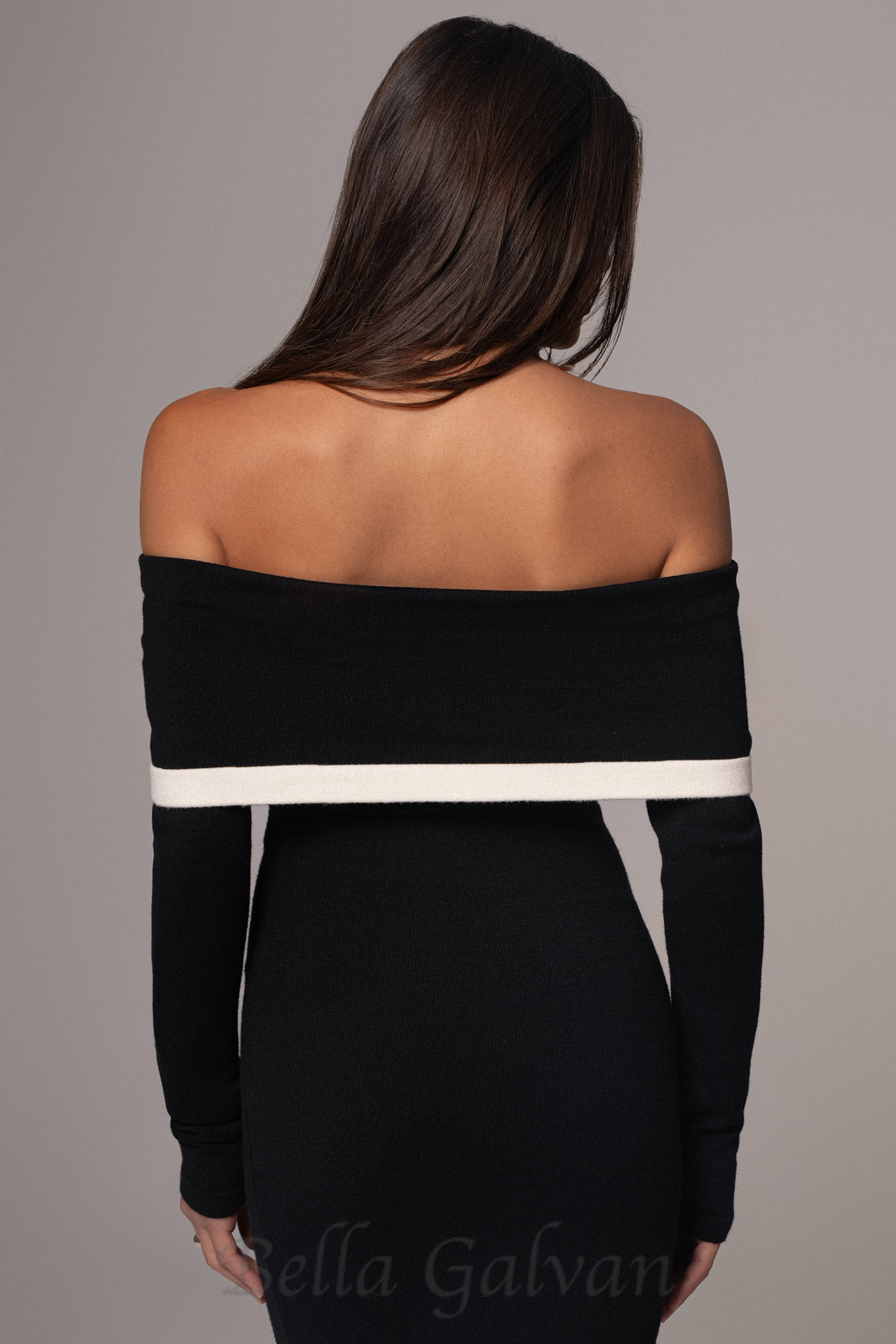 Black Janet Off Shoulder Maxi Dress Flowering Girl