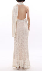 Justo Backless Knit Maxi Dress Flowering Girl