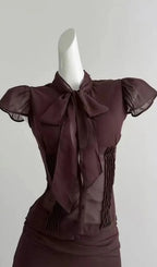 Irène Ruffled Tulle Top & Skirt Set Flowering Girl