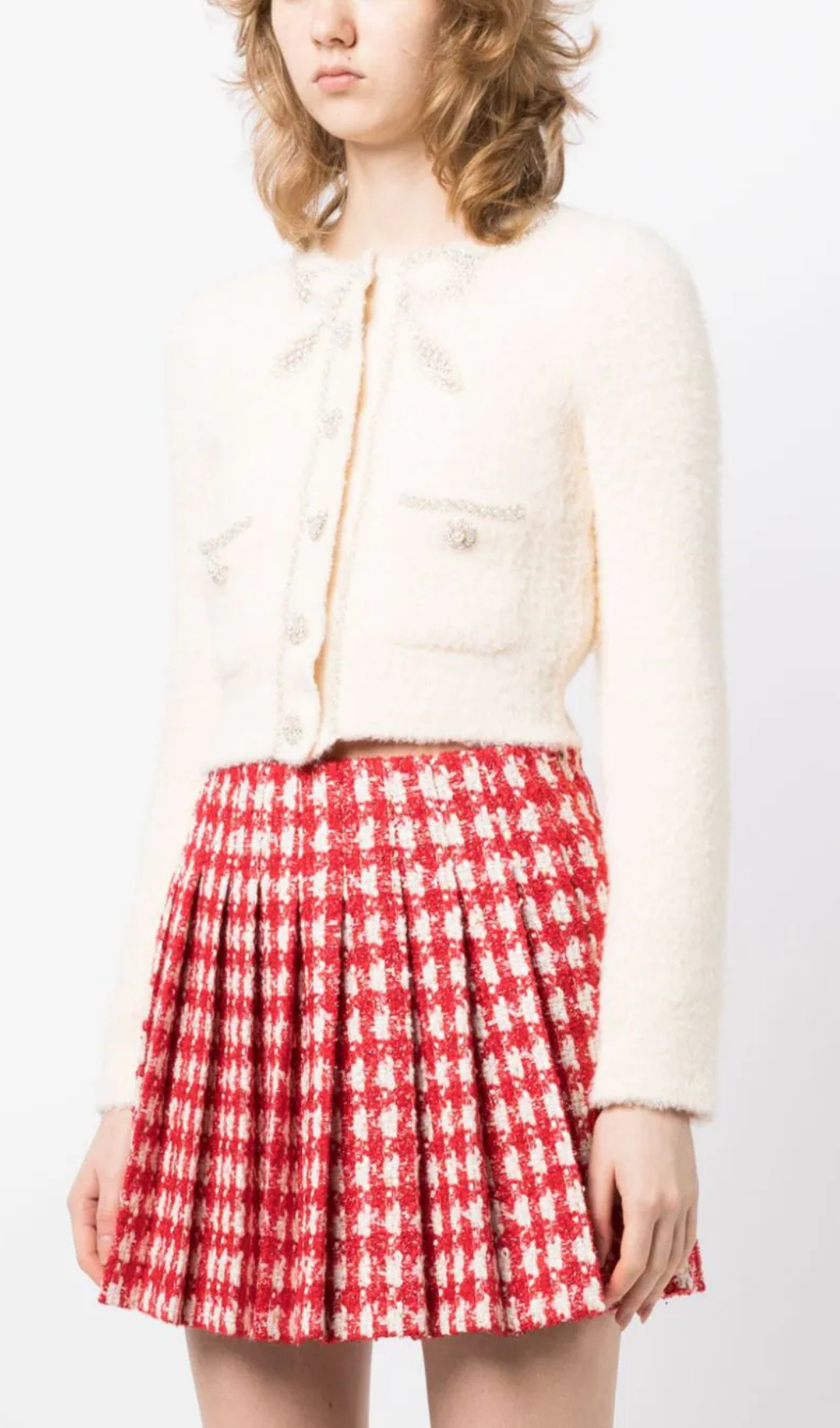 EMBELLISHED BOW CARDIGAN Flowering Girl