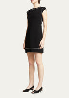 EMBROIDERED CAP SLEEVE SHIFT DRESS Flowering Girl