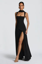 Tullulah Maxi Dress - Black Flowering Girl