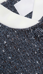 Blue Boucle Jacket Flowering Girl