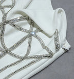 Adorns Asymmetrical One Shoulder White Dress Flowering Girl
