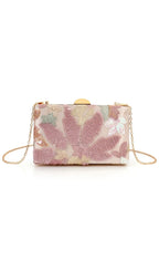 Leatrix Pink Sequin Flower Handbag Flowering Girl