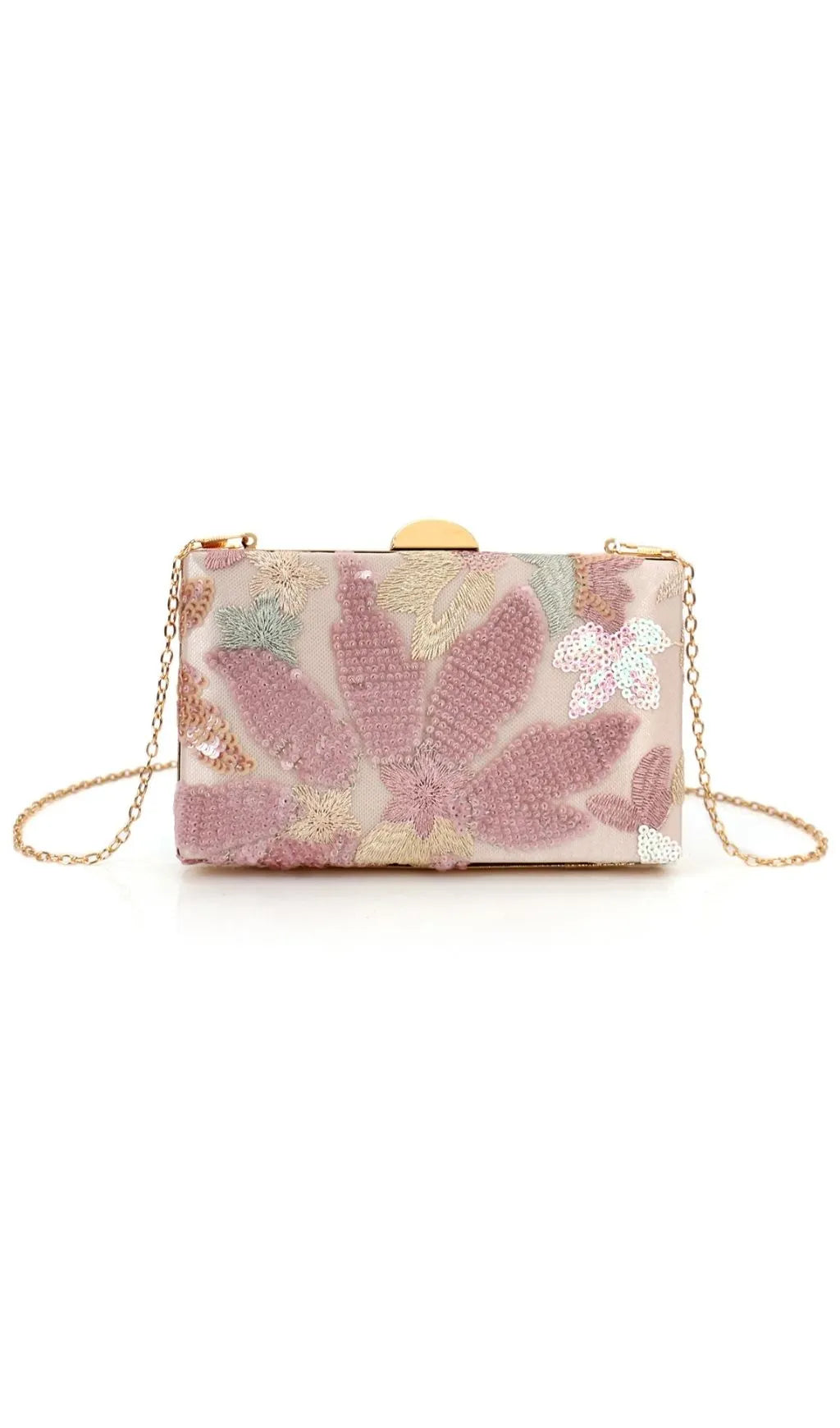 Leatrix Pink Sequin Flower Handbag Flowering Girl