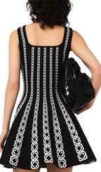 Russel Jacquard Mini Dress Flowering Girl
