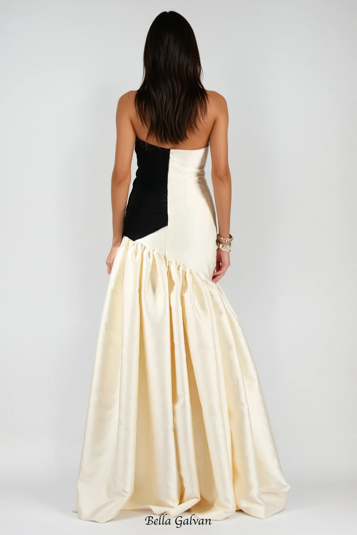 sara Satin Braided Rope Maxi Dress Flowering Girl
