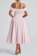 Miranda Midi Dress - Blush Flowering Girl