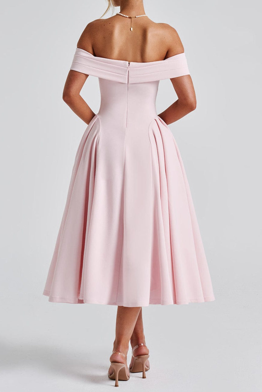 Miranda Midi Dress - Blush Flowering Girl