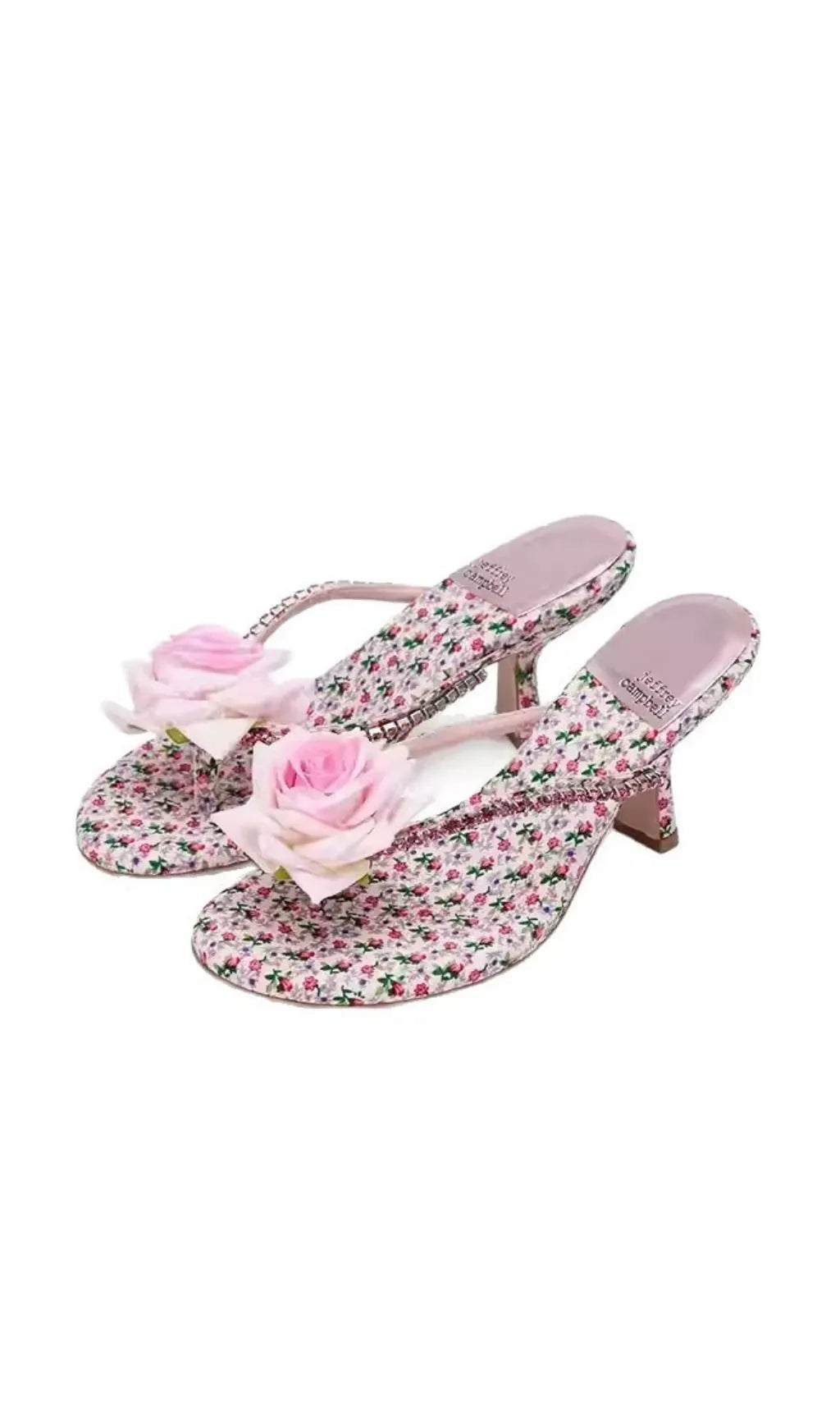 Kyriè Floral High-Heeled Sandals Flowering Girl