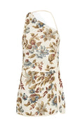 Floral print Asymmetric Mini Dress Flowering Girl