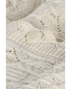 COTTON CROPPED OPEN KNIT CARDIGAN Flowering Girl