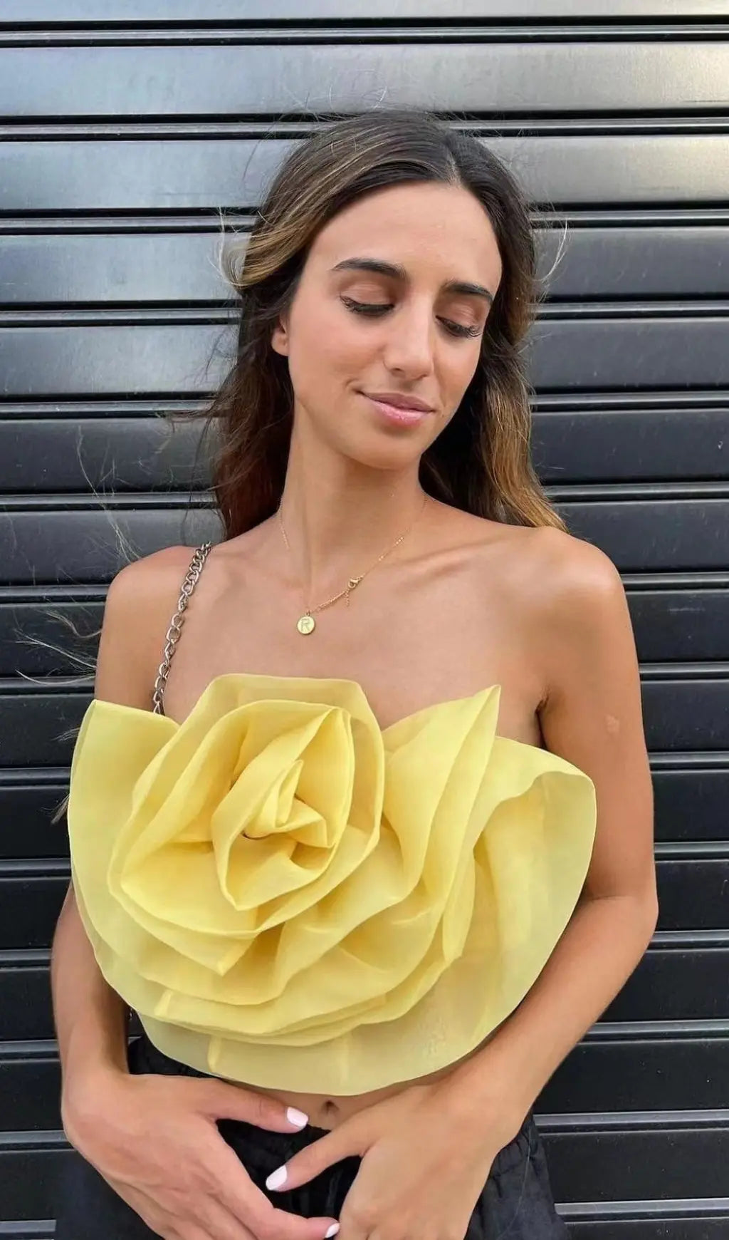 Yellow Flower Top Flowering Girl