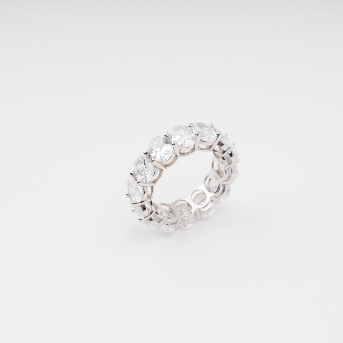 Drapé Oval Gemstone Sterling Silver Ring Flowering Girl