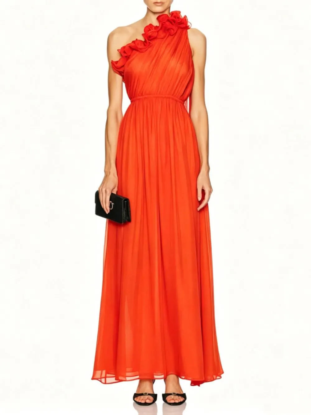 Meital One-Shoulder Maxi Dress Flowering Girl