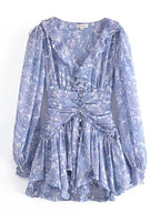 Margarite Printed Mini Dress Flowering Girl