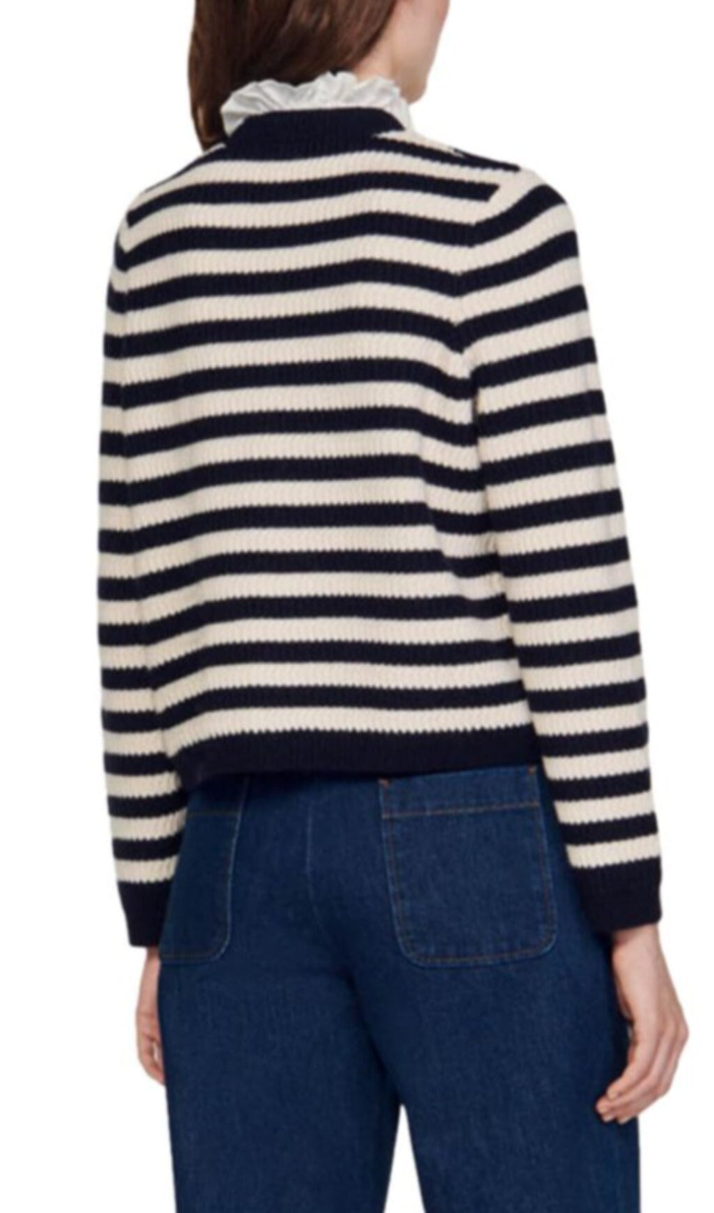 SAILOR STRIPED BRETON CARDIGAN Flowering Girl