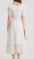 Einav White Embroidery Skirt Set Flowering Girl