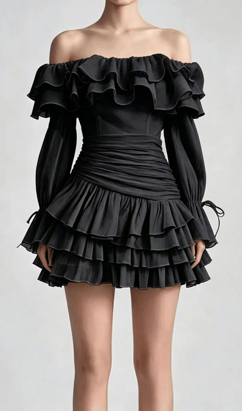 Kimya Off-Shoulder Ruffle Mini Dress Flowering Girl