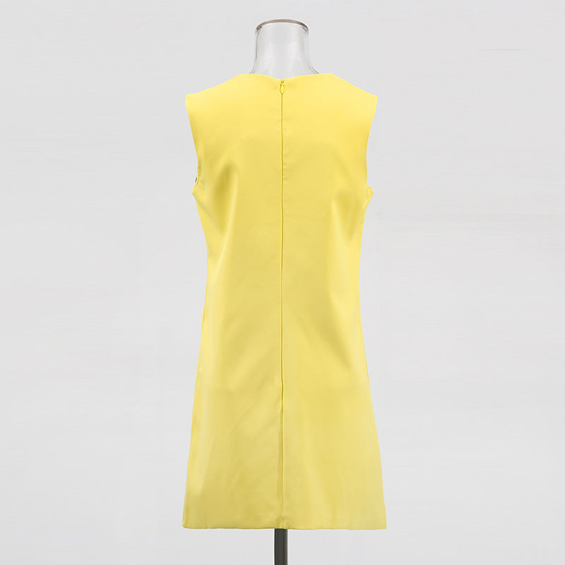 Evalyse Sleeveless Flower Mini Dress Flowering Girl