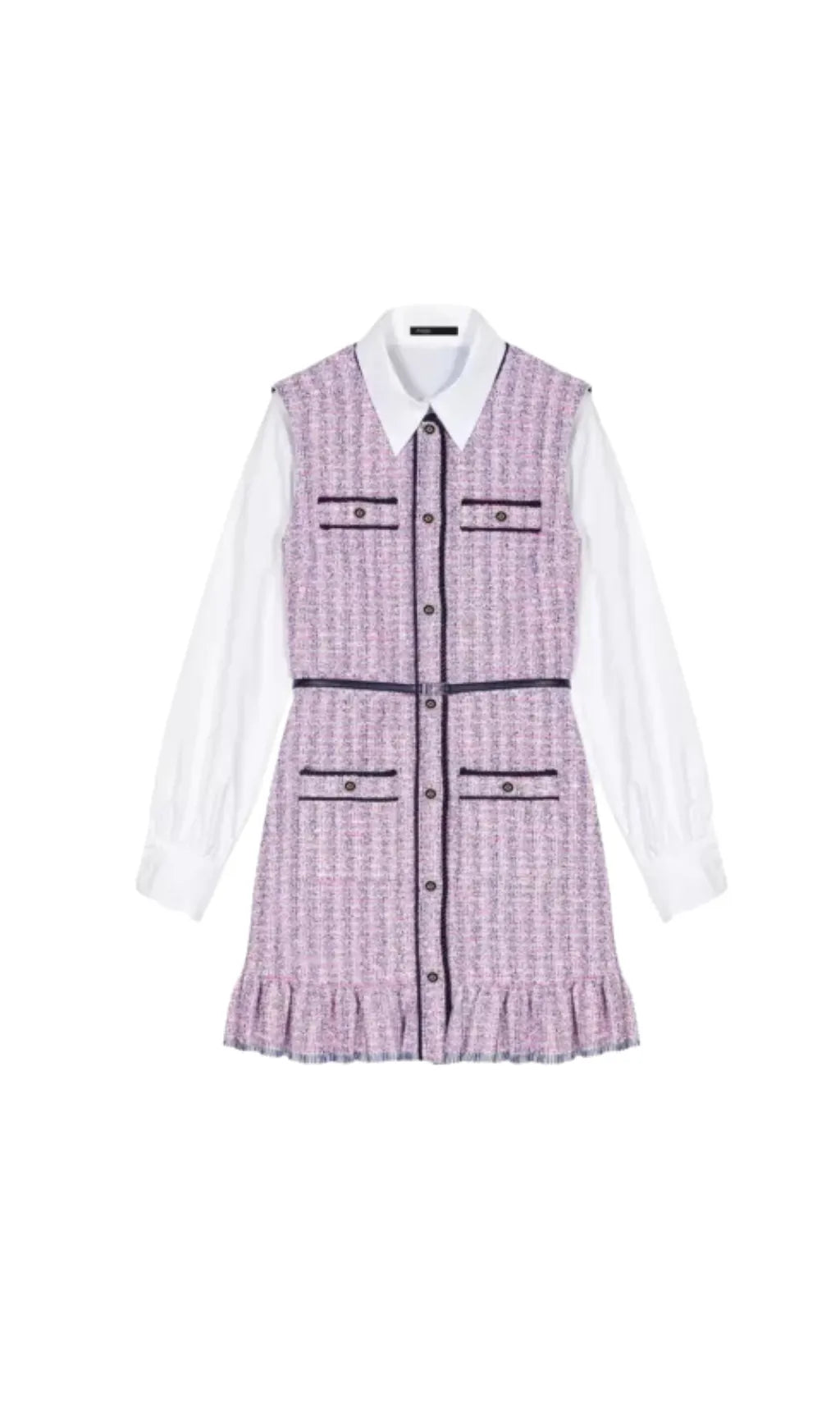 RATRI TWEED SLEEVELESS MINI DRESS Flowering Girl