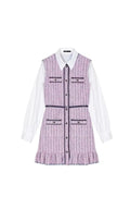 RATRI TWEED SLEEVELESS MINI DRESS Flowering Girl