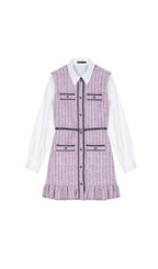RATRI TWEED SLEEVELESS MINI DRESS Flowering Girl