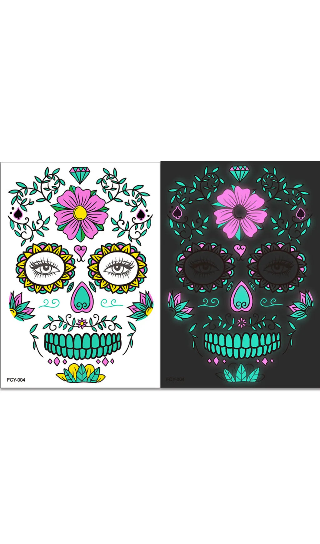 Scar Tattoo Sticker Flowering Girl
