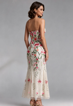 Cream Lace Mermaid Dress Flowering Girl